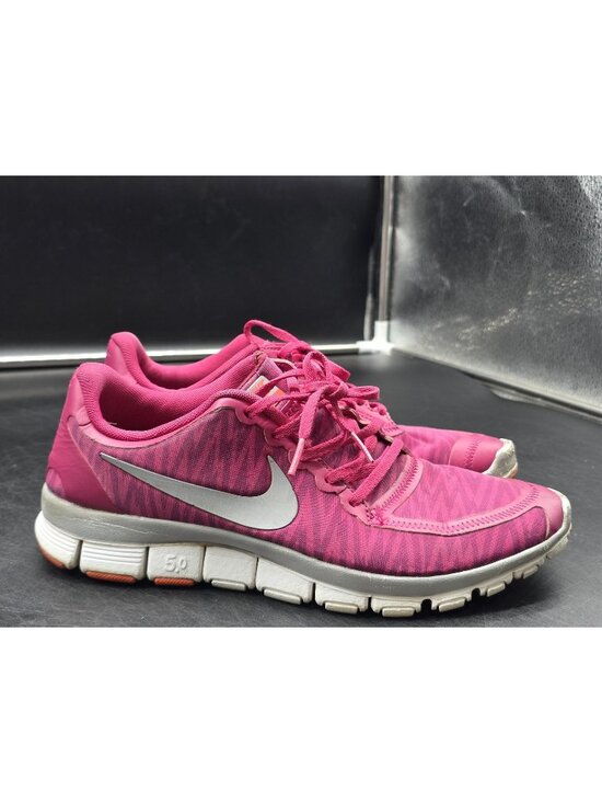 Nike Shoes - Nike Free 5.0 Shoes Womens Size 9 Pink Mesh Running Sneakers Damaged 511281-502